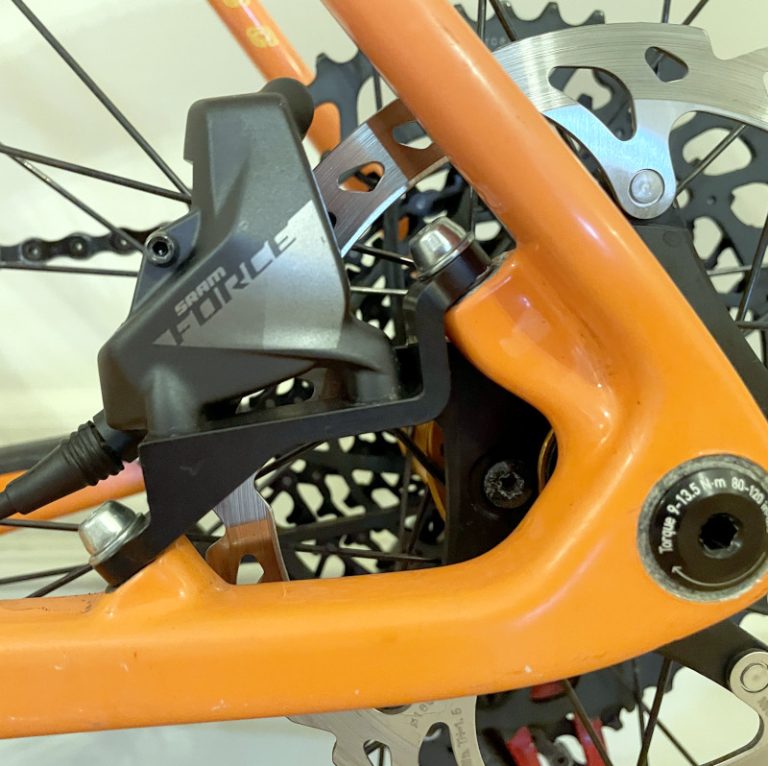 flat mount brake to post mount frame